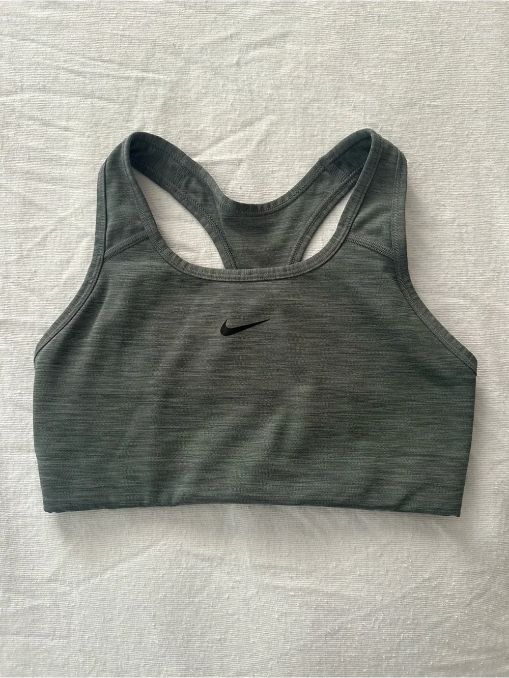 Nike Racerback Sports Bra bundle- Teal Blue & Heather Gray